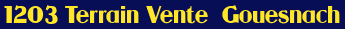 Terrain - Vente -  Gouesnach