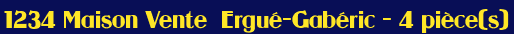 Maison - Vente -  Ergu�-Gab�ric