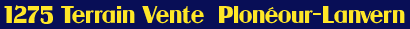 Terrain - Vente -  Plon�our-Lanvern