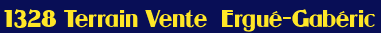 Terrain - Vente -  Ergu�-Gab�ric