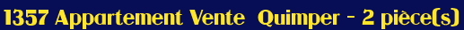 Appartement - Vente -  Quimper